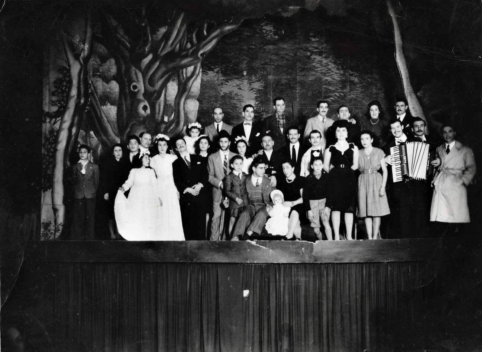 Elenco de una obra de teatro